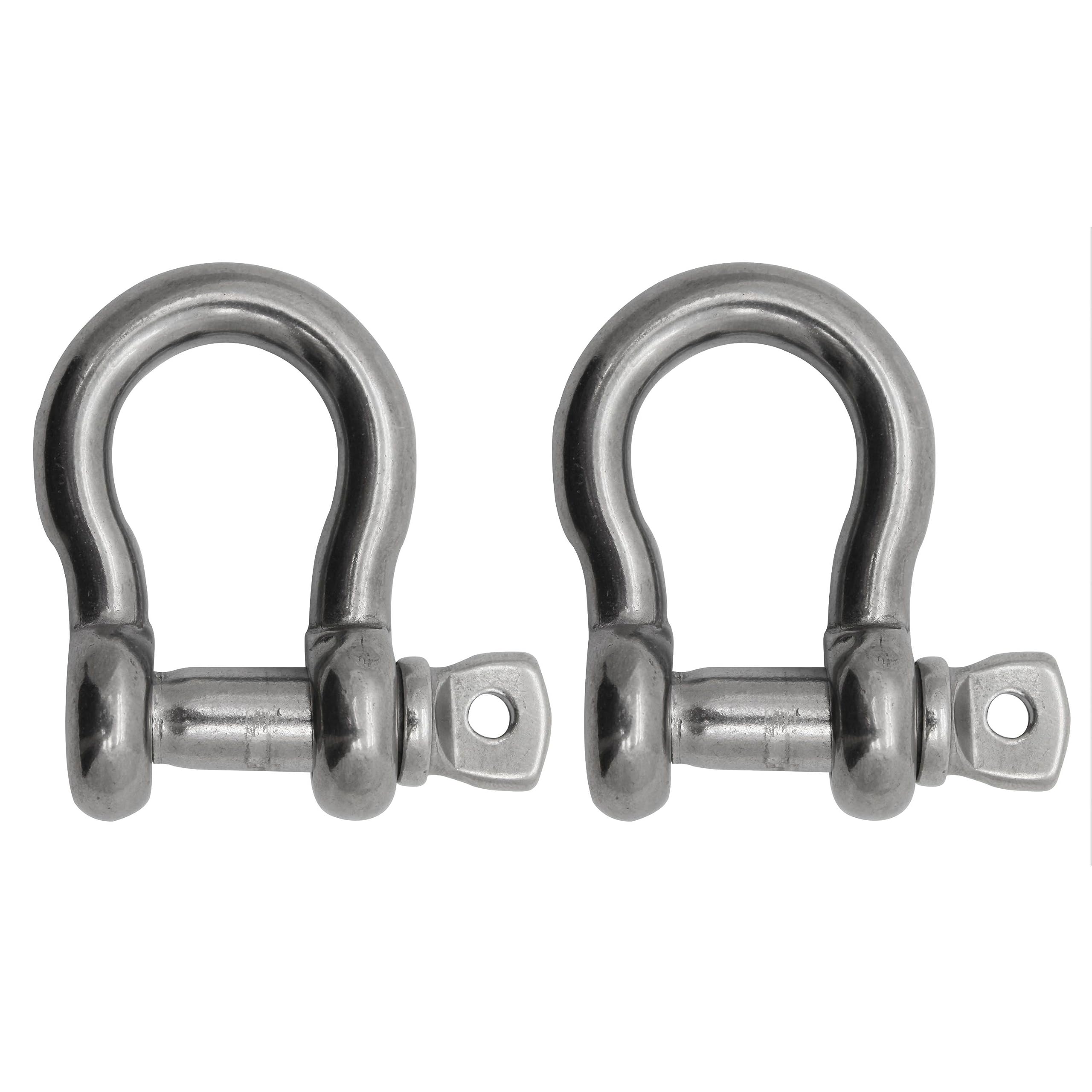 Extreme Max 3006.8336.2 Boattector Stainless Steel Anchor Shackle - 1'', 2-Pack