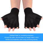 2 Pairs Swimming Gloves Aquatic Swim Training Gloves Neoprene Gloves Webbed Fitness Water Resistance Training Gloves For Swimmin