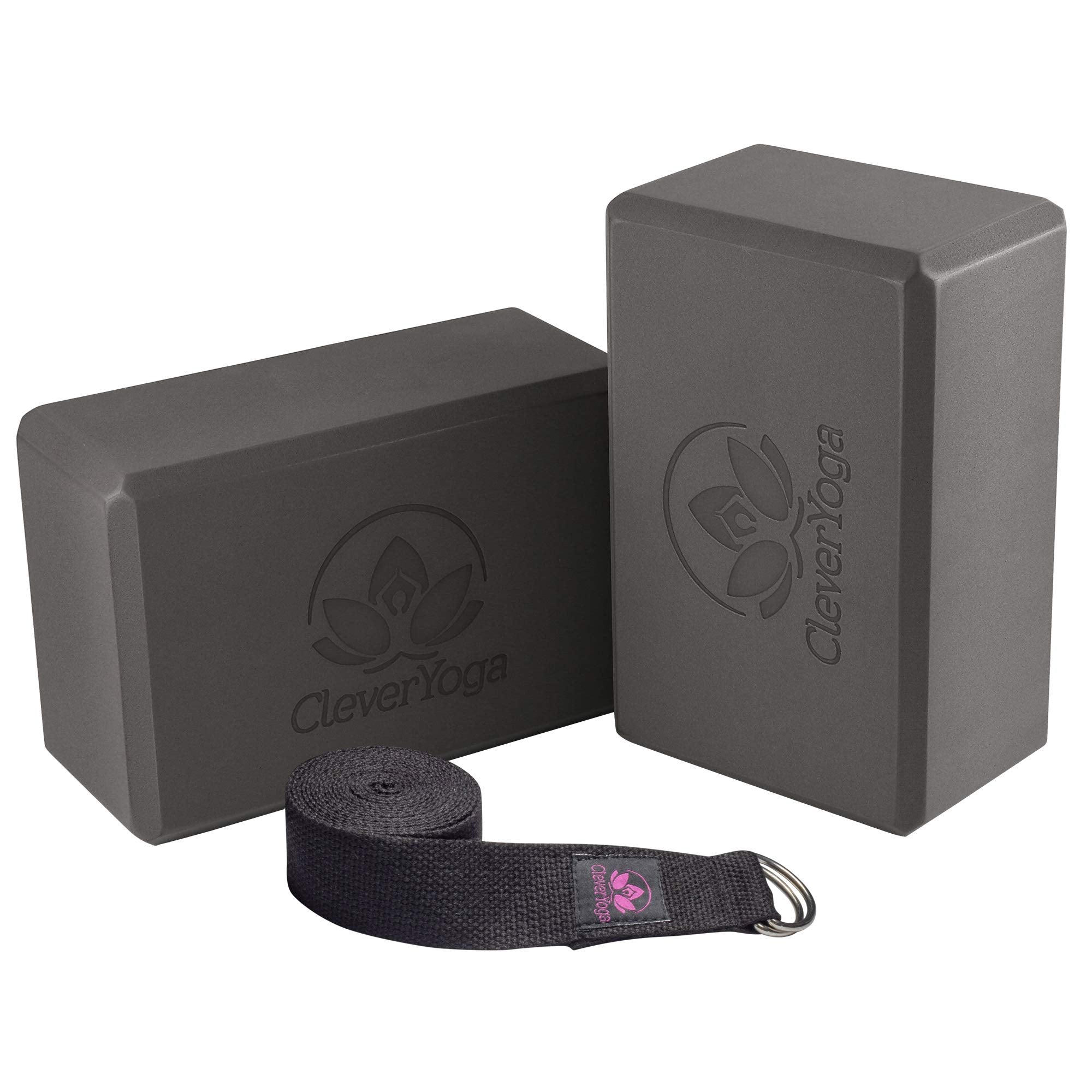 Yoga Block Sets - High Density Foam Exercise Blocks - Instantly Support And Improve Your Poses And Flexibility - Lightweight Ver