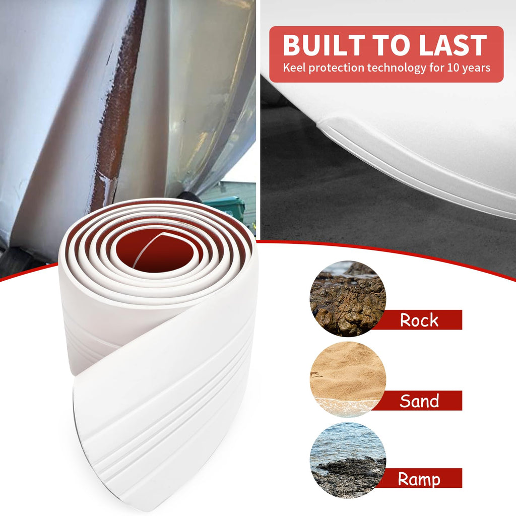Self-Adhesive Diy Fiberglass And Specific Aluminum Boat Keel Protector, Boat Keel Protector Hull Protector Cover Protects Agains