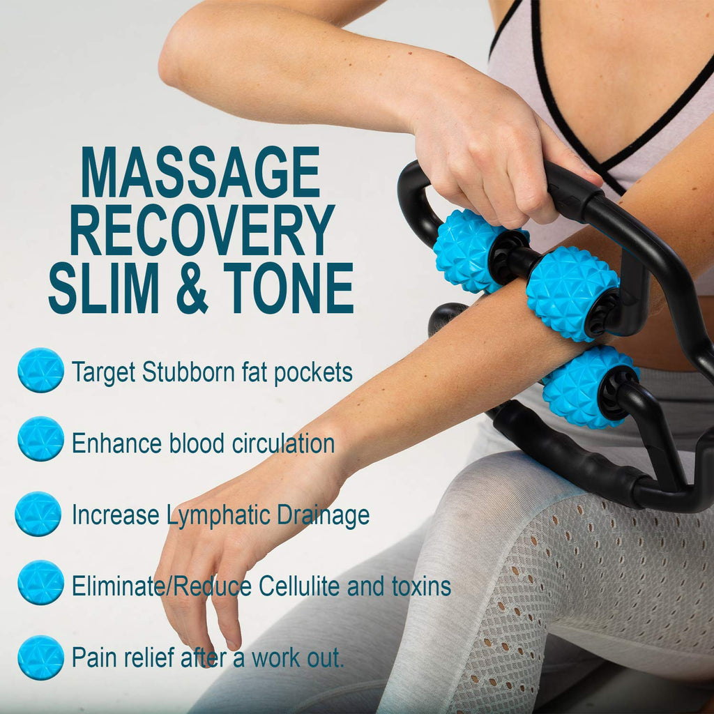 Foam Roller Deep Tissue Massager  Myofascial Massage Tools With Drawstring Gym Bag  Muscle Roller For Legs  Fit Roller Pro, High