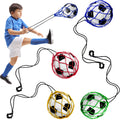 Outus 4 Pcs Kids Soccer Ball Trainer Soccer Juggle Kick Trainer Solo Handle Throw Adjustable Locked Net Bungee Elastic Soccer Ba