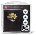 Team Golf NFL Jacksonville Jaguars Gift Set: Embroidered Golf Towel, 3 Golf Balls, and 14 Golf Tees 2-3/4 Regulation, Tri-Fold T