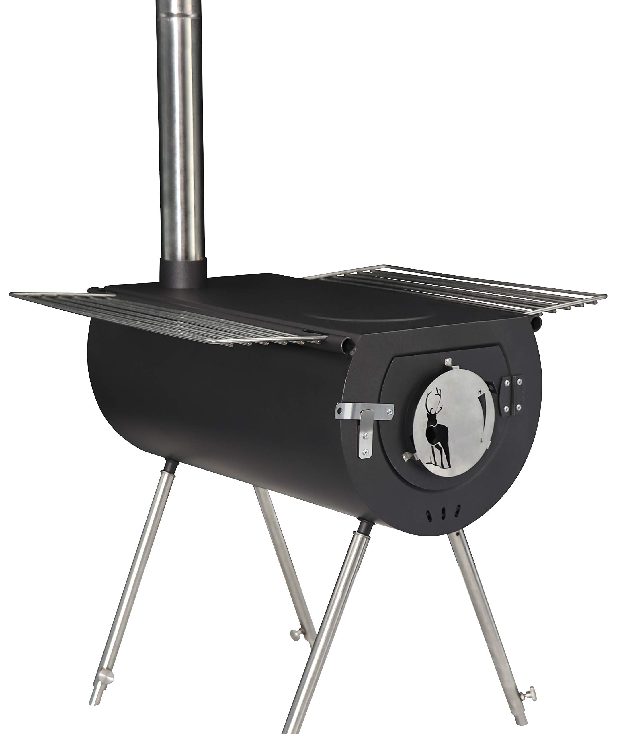 Us Stove Ccs14 Caribou Backpacker Portable Camp Stove - 14 Inch, Black, Small