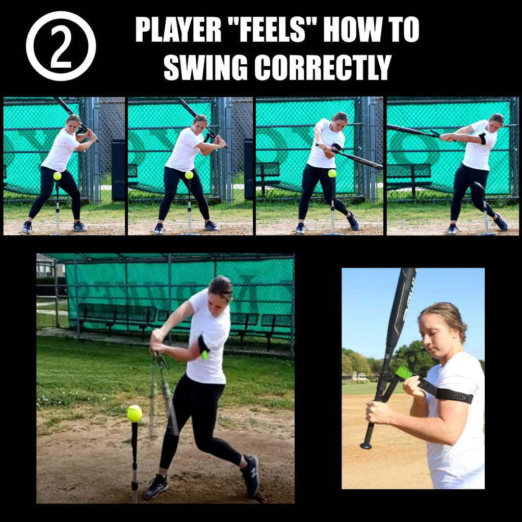 Swingrail Baseball/Softball Swing Trainer Aid (2-Pack) Equipment For Batting And Hitting