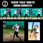 Swingrail Baseball/Softball Swing Trainer Aid (2-Pack) Equipment For Batting And Hitting
