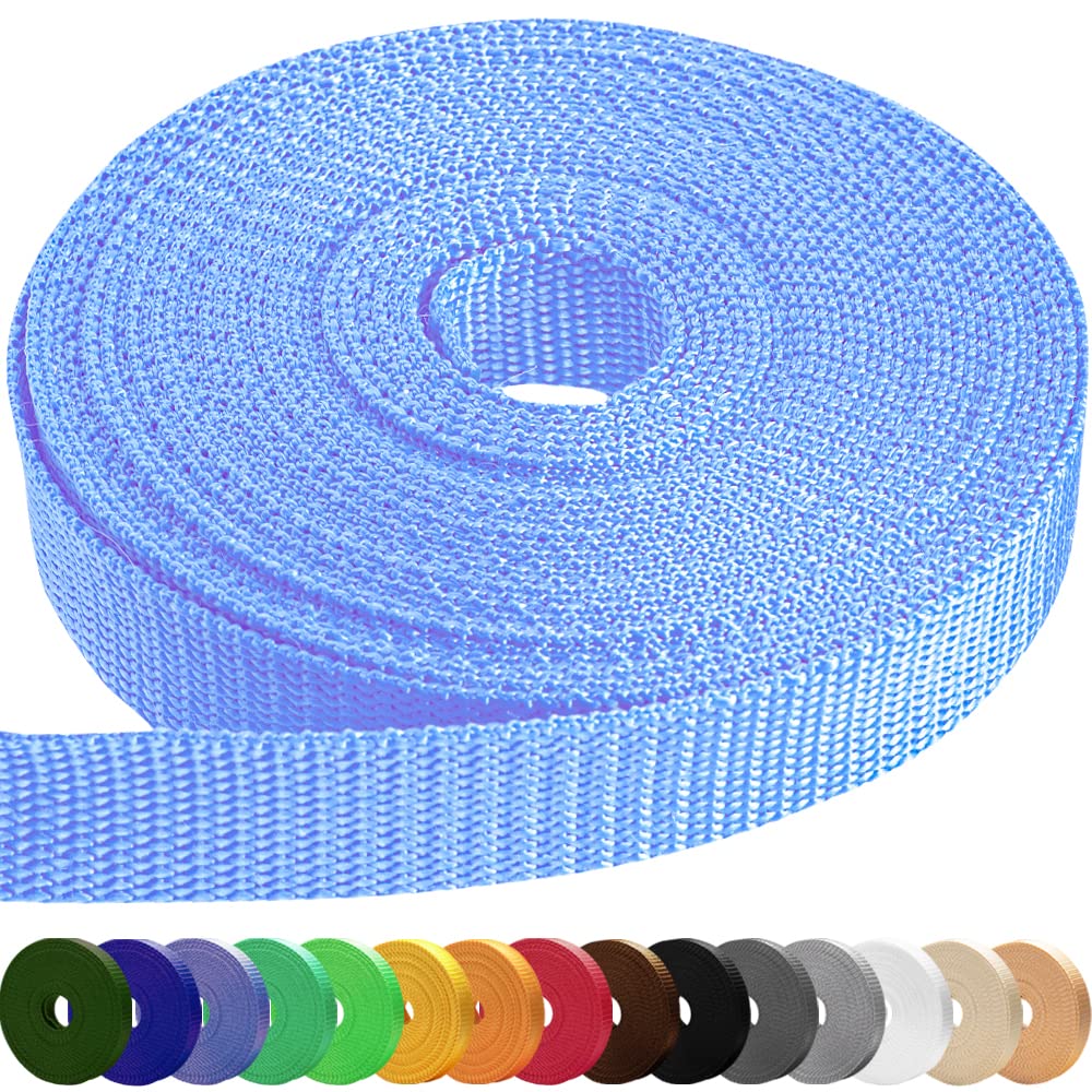 Teceum 1 Inch Webbing - Gold - 25 Yards - 1