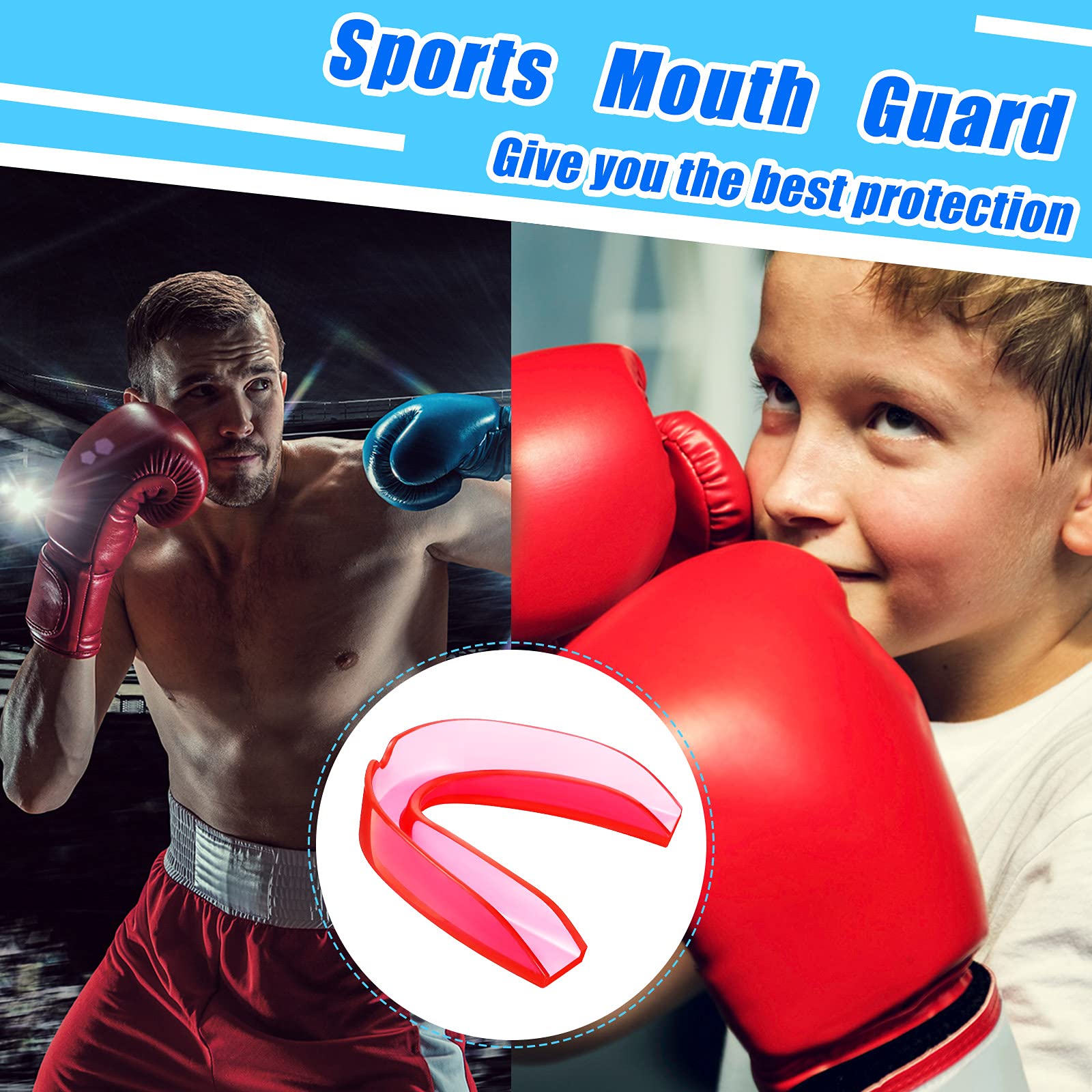 Bbto 20 Pieces Sports Mouth Guards Mouth Protection Athletic Mouth Guard For Kids And Adults (Multi-Color)