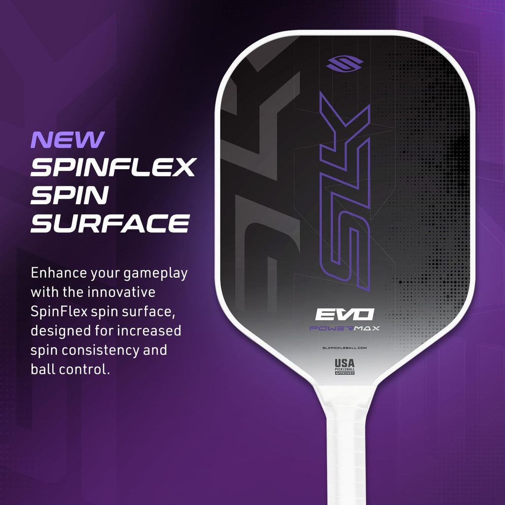 Selkirk Sport Slk Evo Power Xl Pickleball Paddle By Selkirk Sport | G9 Power Carbon Fiber Pickleball Paddle With Spinflex Surfac