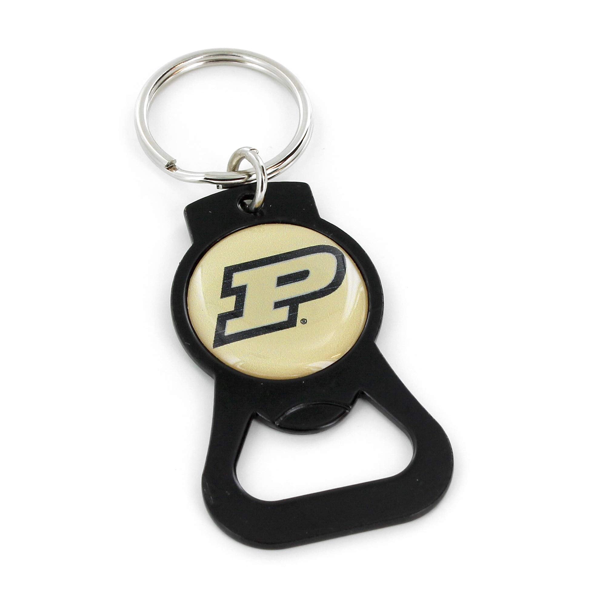 Aminco NCAA Purdue Boilermakers Bottle Opener Keychain, Team Color, 4