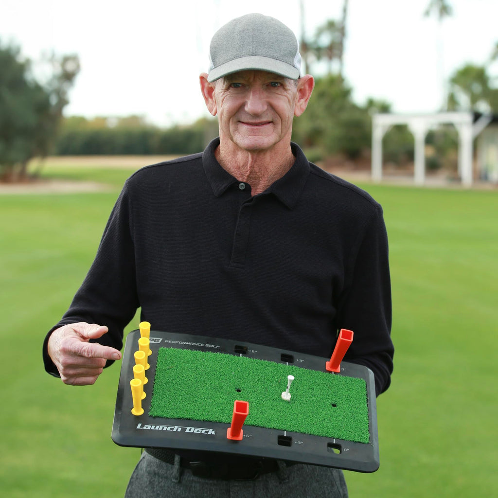 Performance Golf Launch Deck Golf Swing Trainer - Fix Your Slice I Swing Mastery Tool By Hank Haney I Instant Feedback