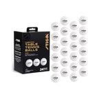 Stiga 3-Star Table Tennis Balls, White (24 Pack)