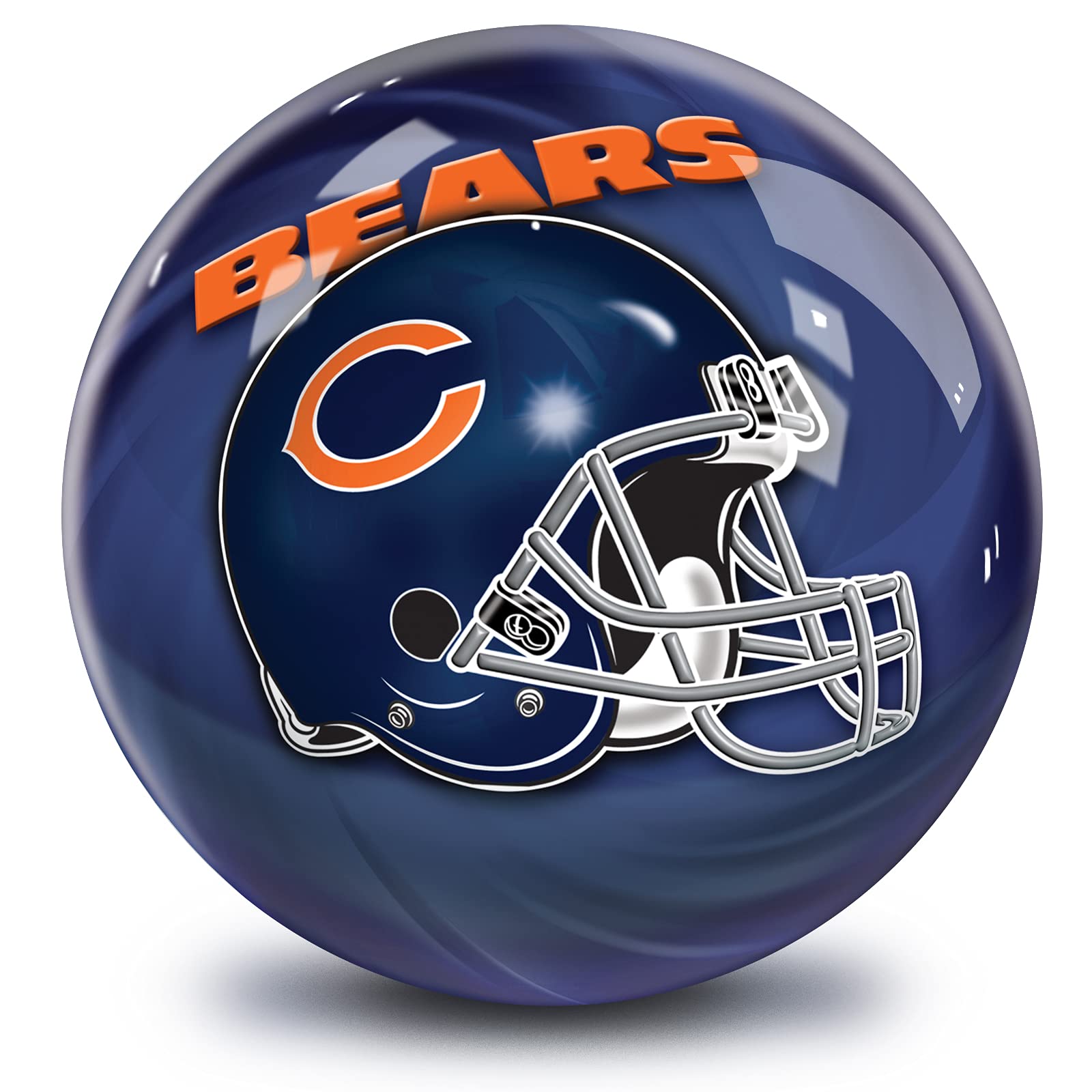 Kr Strikeforce 2013 Nfl Chicago Bears Bowling Ball, Navy Blue/Orange, 12 Lb