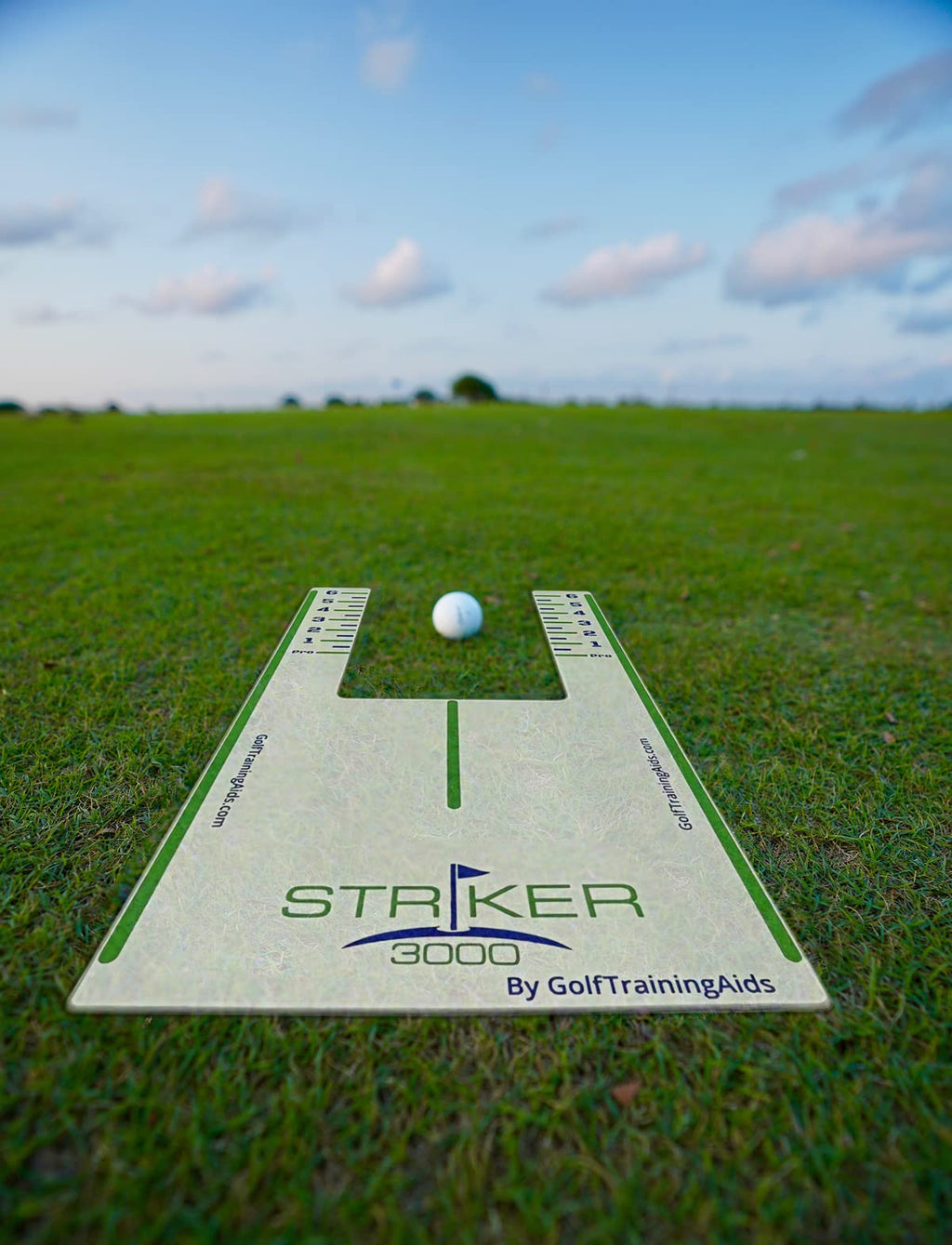 The Striker 3000 Golf Training Aid - Improve Ball Striking - Helps Player Monitor Ball Position, Swing Path, And Angle Of Attack