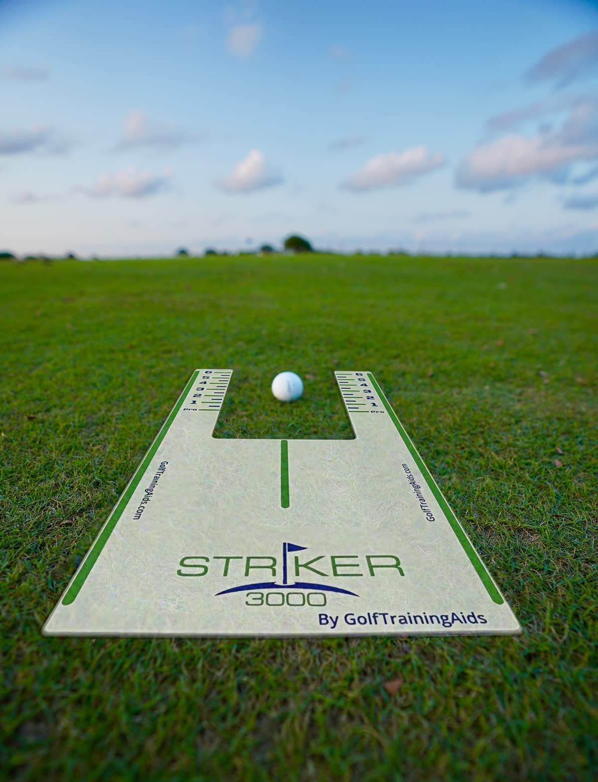 The Striker 3000 Golf Training Aid - Improve Ball Striking - Helps Player Monitor Ball Position, Swing Path, And Angle Of Attack