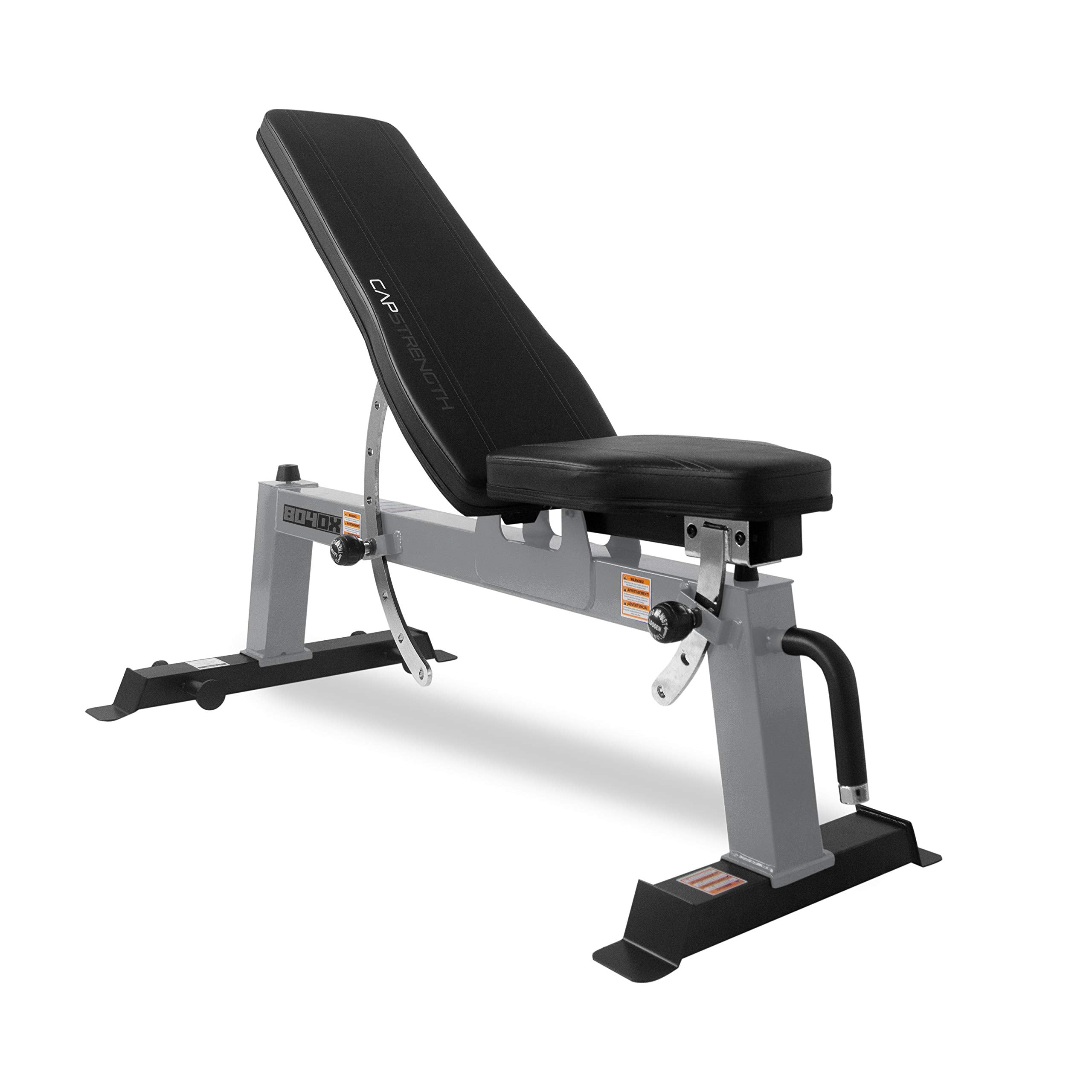 Cap Barbell Deluxe Utility Weight Bench, Silver