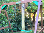 Playkids 66'' Fully Coated Chains (2) - 500 Pound Limit - Green (Water-Resistant)