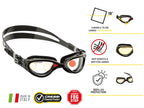 Cressi Flash, Black/Black, Tinted Lens
