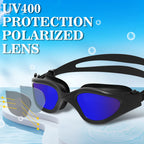 Win.Max Polarized Swimming Goggles Swim Goggles Anti Fog Anti Uv No Leakage Clear Vision For Men Women Adults Teenagers (All Bla
