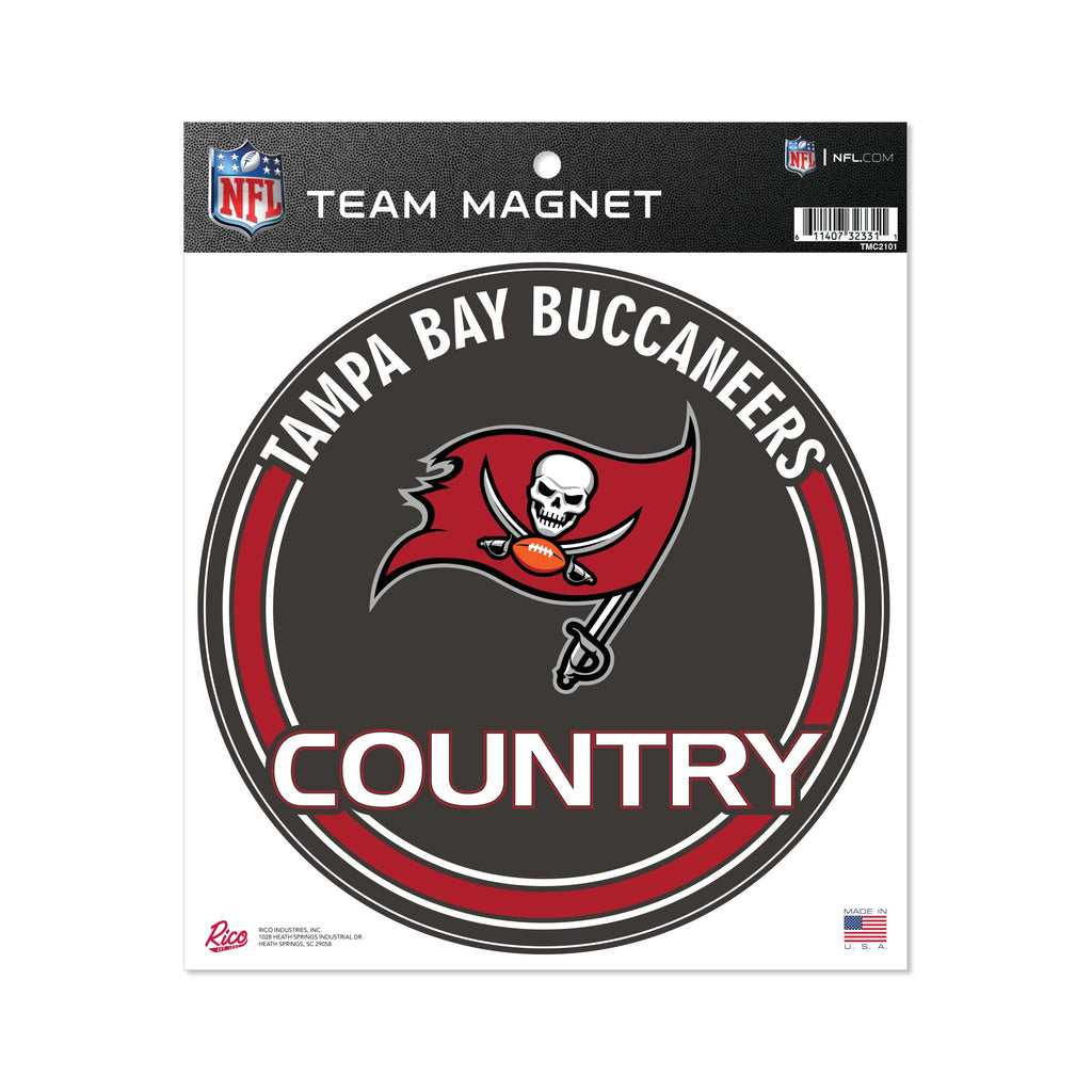 Rico Industries Nfl Tampa Bay Buccaneers 8'' Round Magnet