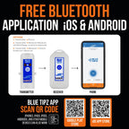 Deep Freeze Bluetipz Tip-Up Ice Fishing Alarm - Bluetooth Reciever - Bite Alarm - Ice Fishing Tip-Up Light - Ice Fishing Gear &