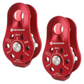 Newdoar Fixed Plate Micro Pulley,28Kn Ce Certified General Purpose Small Aluminum Rope Pulleys For Climbing/Aloft Work/Rappellin
