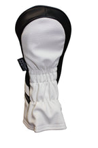 Golf Headcovers Black And White Leather Style 1 & 5 Driver And Fairway Head Cover Fits 460Cc Drivers