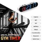 Dienmern Portable Gym Timer Clock With Strong Magnet - Workout Interval Timer With Countdown/Up/Stopwatch, 50Hours Powerful Batt