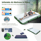 Dortala 2-Person Tent Cot, Foldable Camping Tent W/Air Mattress & Sleeping Bag, Elevated Camping Tent W/Waterproof & Uv-Resistan