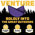 Wise Owl Outfitters Camping Hammock - Portable Hammock Double Hammock Camping up to 500lbs, Accessories for Outdoor, Indoor w/Tr