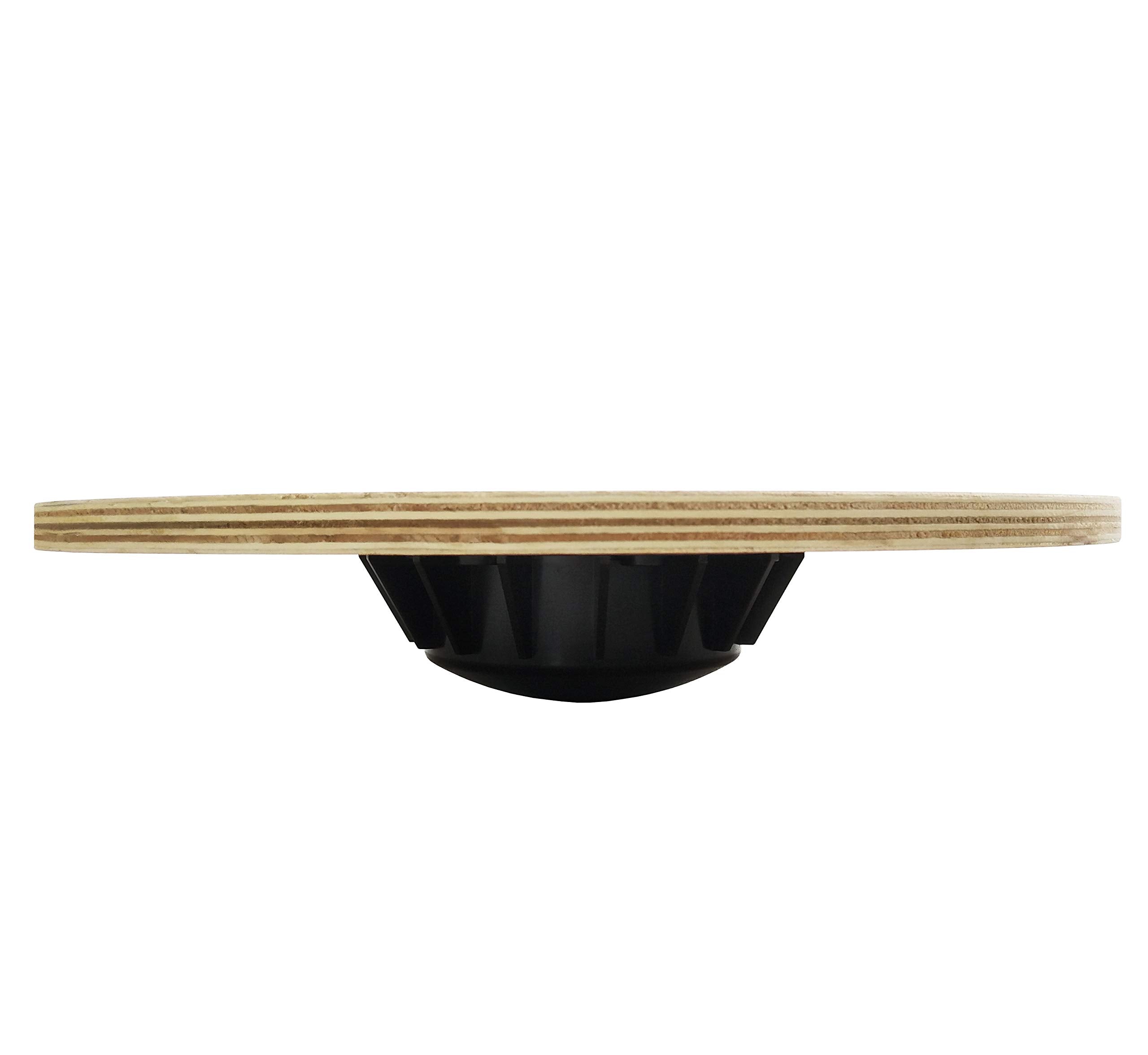 Balancefrom Non-Slip Wooden Wobble Balance Board Core Trainer 15.55-Inch Diameter With 360 Rotation For Stability Training (Burg