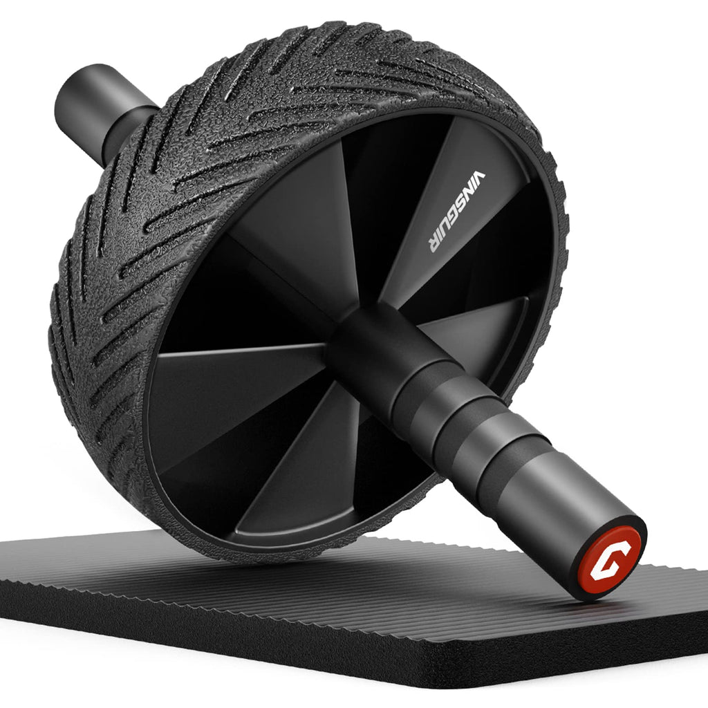 Vinsguir Ab Roller Wheel - Ab Workout Equipment For Abdominal & Core Strength Training, Home Gym Fitness Equipment With Knee Pad