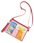 Clear Crossbody Purse Bag Stadium Approved Clear Tote Bag for Work Concert Sports