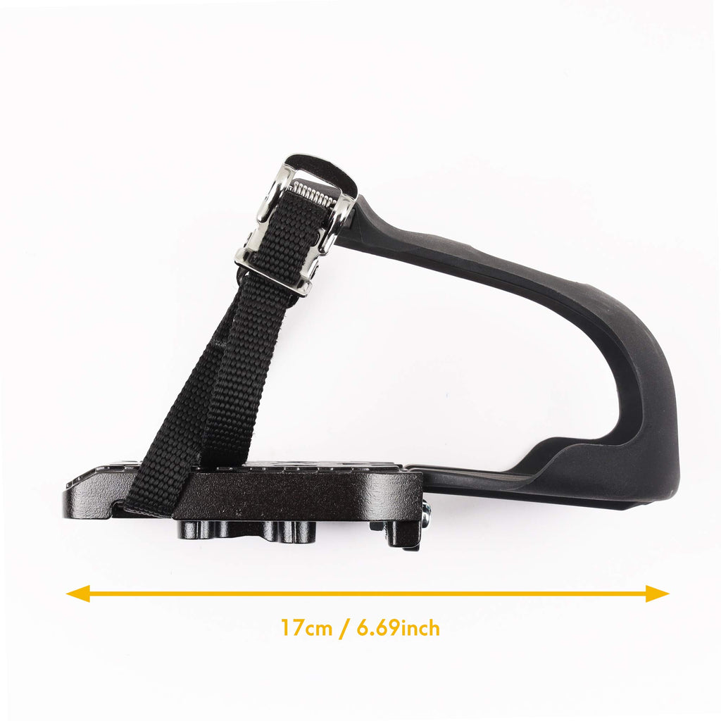 Cyclingdeal Bike Bicycle Toe Clips Cage Only - Compatible With Peloton Bike & Bike+ Pedals Adapters - Convert Look Delta Pedals