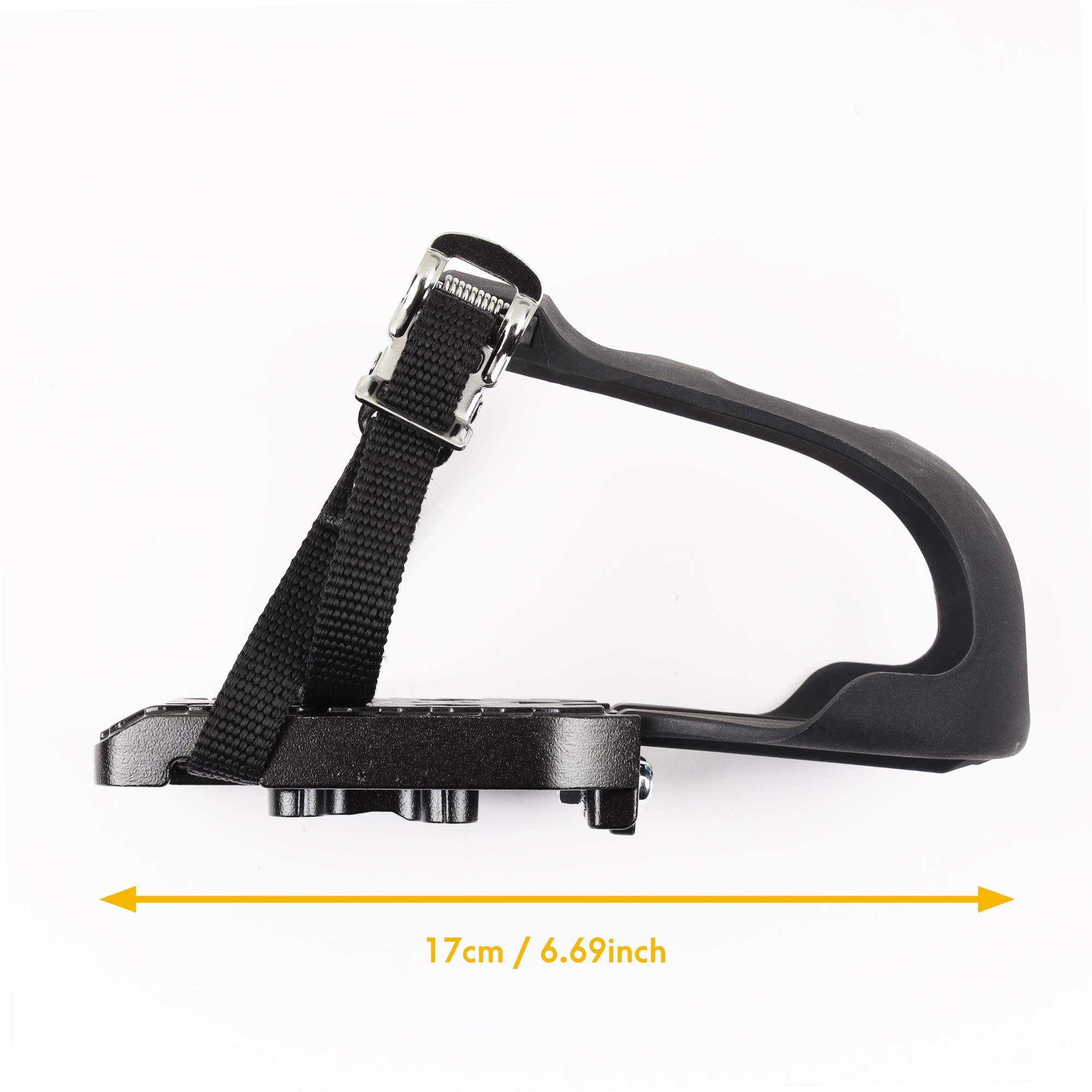 Cyclingdeal Bike Bicycle Toe Clips Cage Only - Compatible With Peloton Bike & Bike+ Pedals Adapters - Convert Look Delta Pedals
