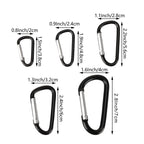 Swatom Aluminum Carabiner Clip 2.2 Keychain Snap Hook Keyring(10 Pcs)