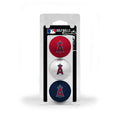Team Golf Mlb Los Angeles Angels 3 Golf Ball Pack Regulation Size Golf Balls, 3 Pack, Full Color Durable Team Imprint