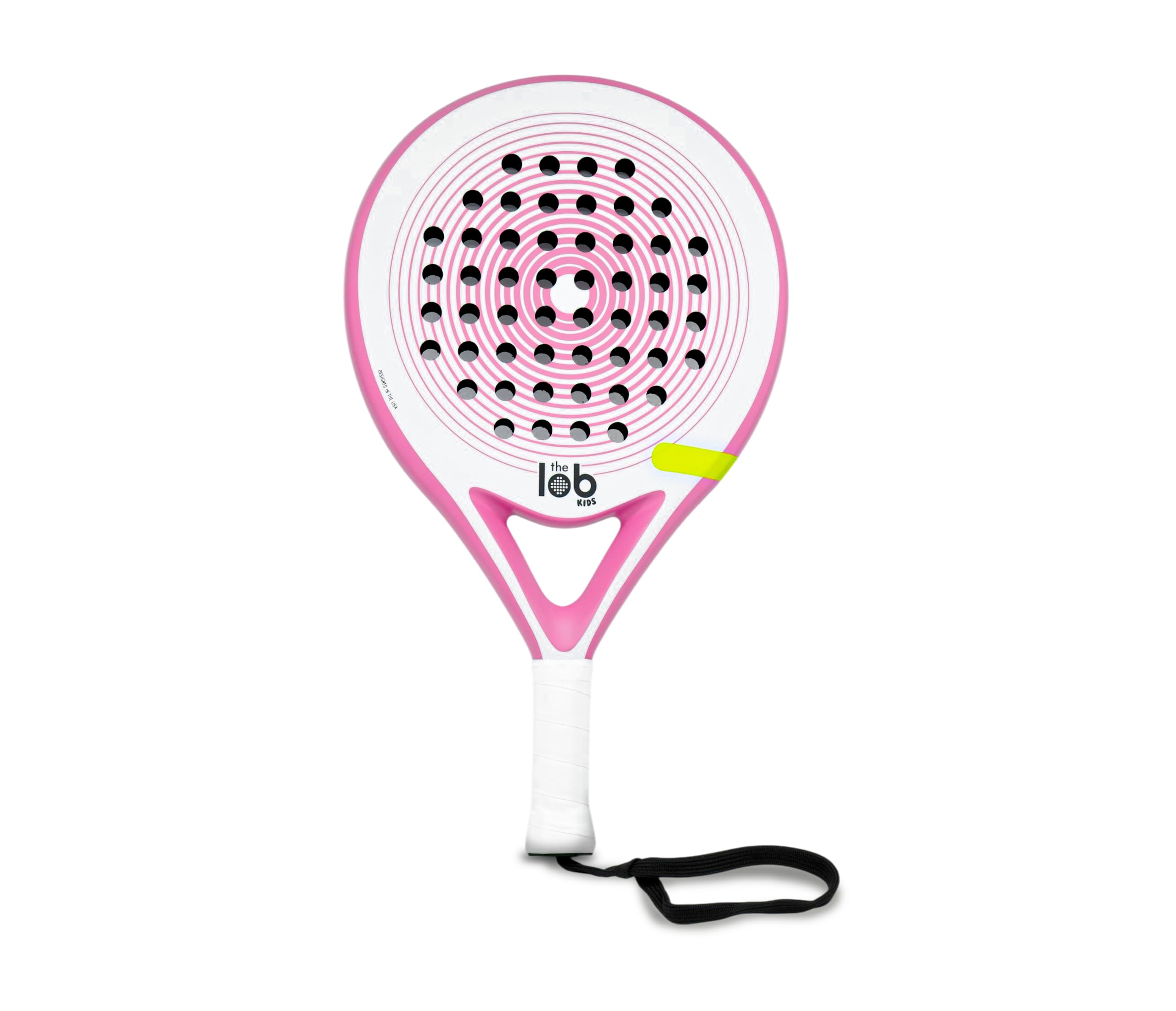 Kids 3K Carbon Fiber Padel Racket - Pink | Round Shape for Control | Lightweight and Great Power