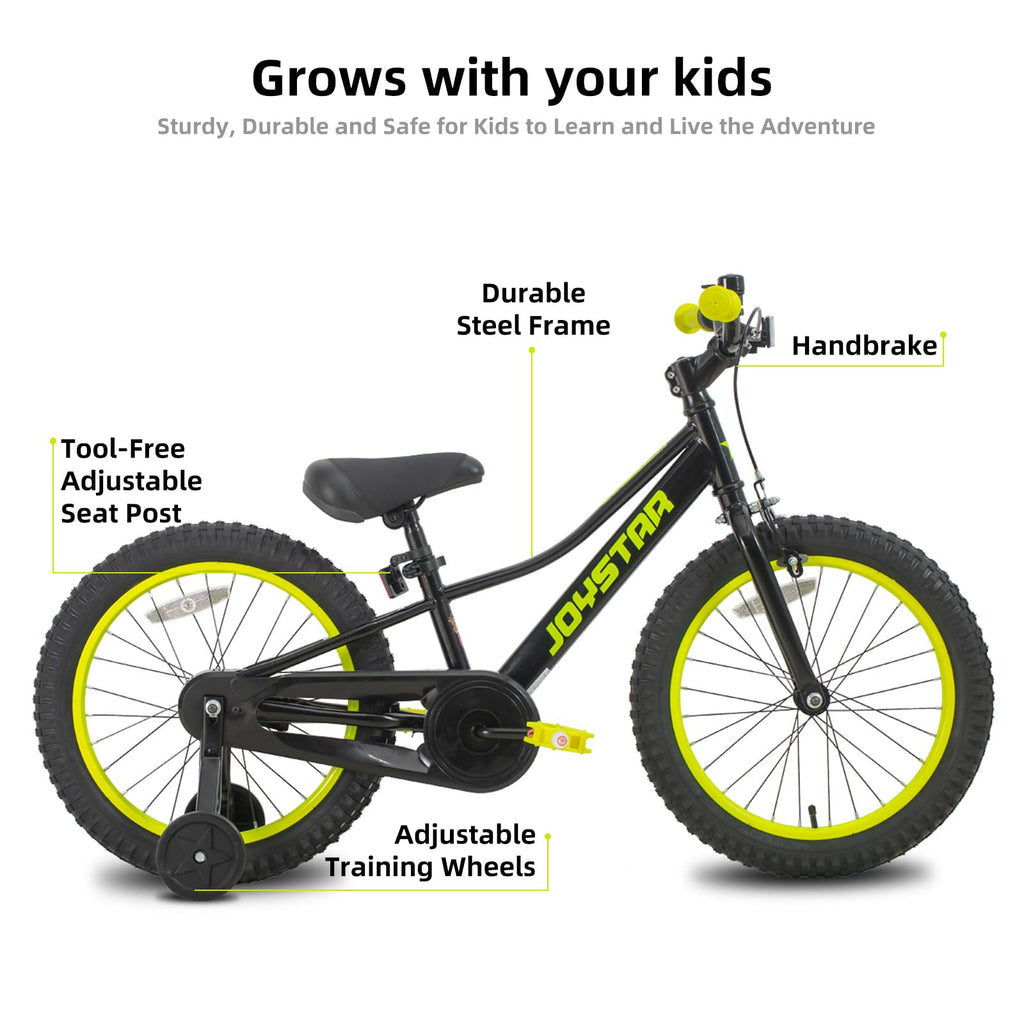 Joystar 20 Inch Boys Bike With Training Wheels For 6-12 Years Old Kids 20'' Kids Mountain Bikes For Early Rider Kids' Bicycles B