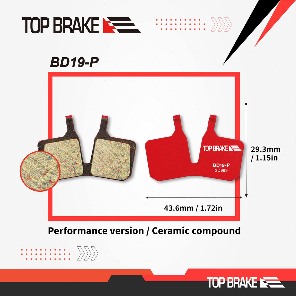 Top Brake Bd19-P Disc Bike Brake Pads For Magura 4 Piston Mt5/ Mt7/ Mt5E