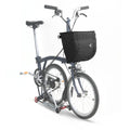 Rhinowalk Folding Bike Front Basket Bag for Brompton & Dahon, Quick Release Frame Support, Large Capacity Bicycle Basket with La