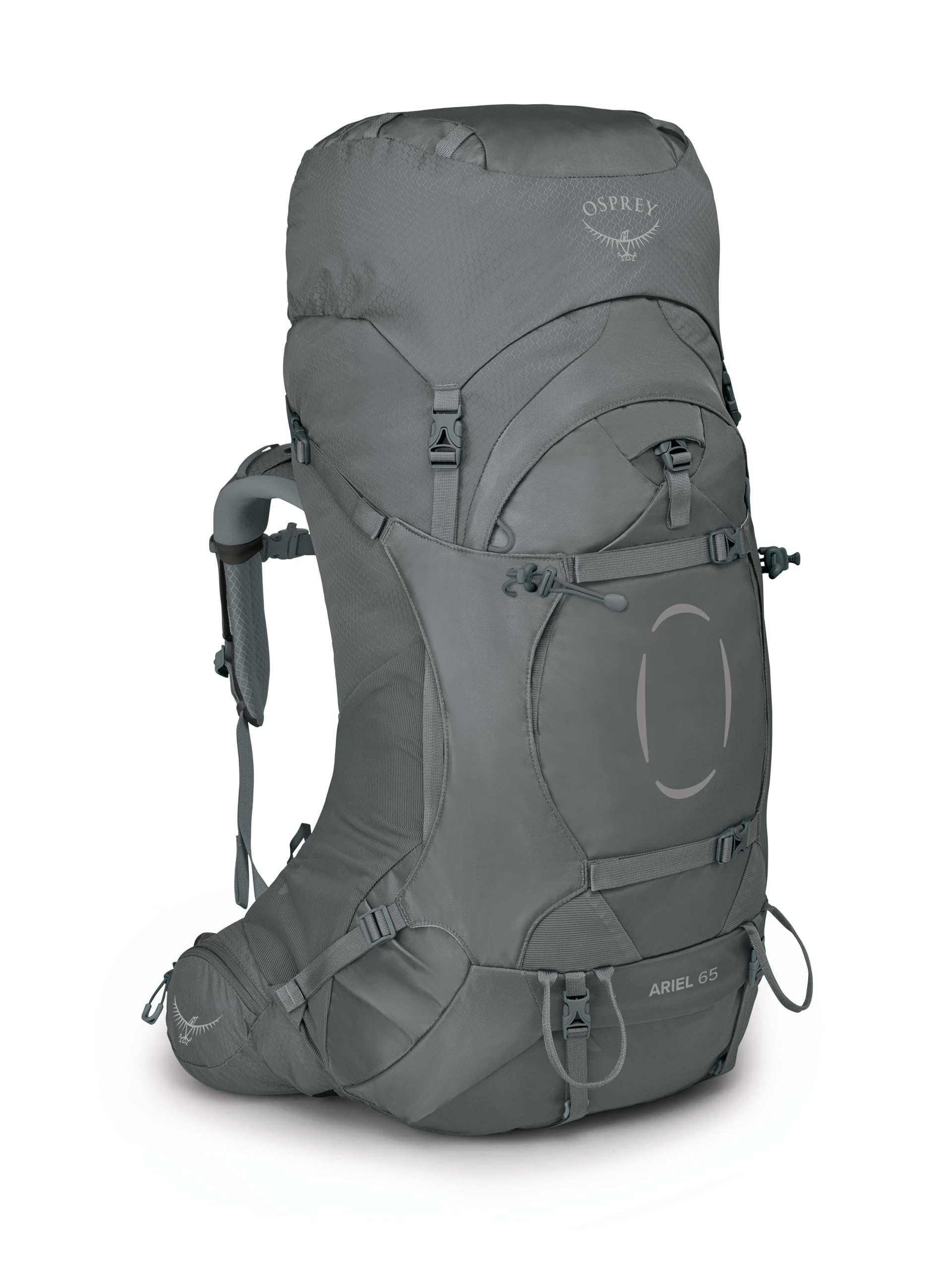 Osprey Ariel 65L Womens Backpacking Backpack, Medium Gray, WXS/S