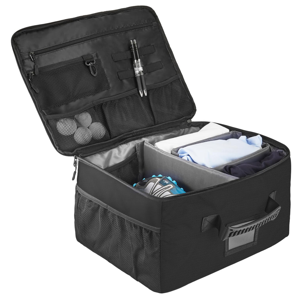 Kemimoto Golf Trunk Organizer Collapsible 1680D Waterproof Golf Trunk Organizer For Car, Suv, Large Storage Space To Store Golf