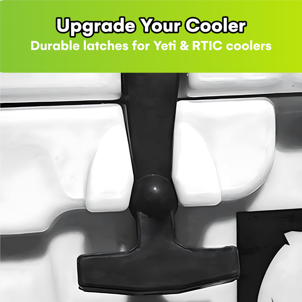 Beast Cooler Accessories 2-Pack Replacement Lid Latches For Yeti And Rtic - Black Rubber, Cooler Latches Replacement For Yeti, R