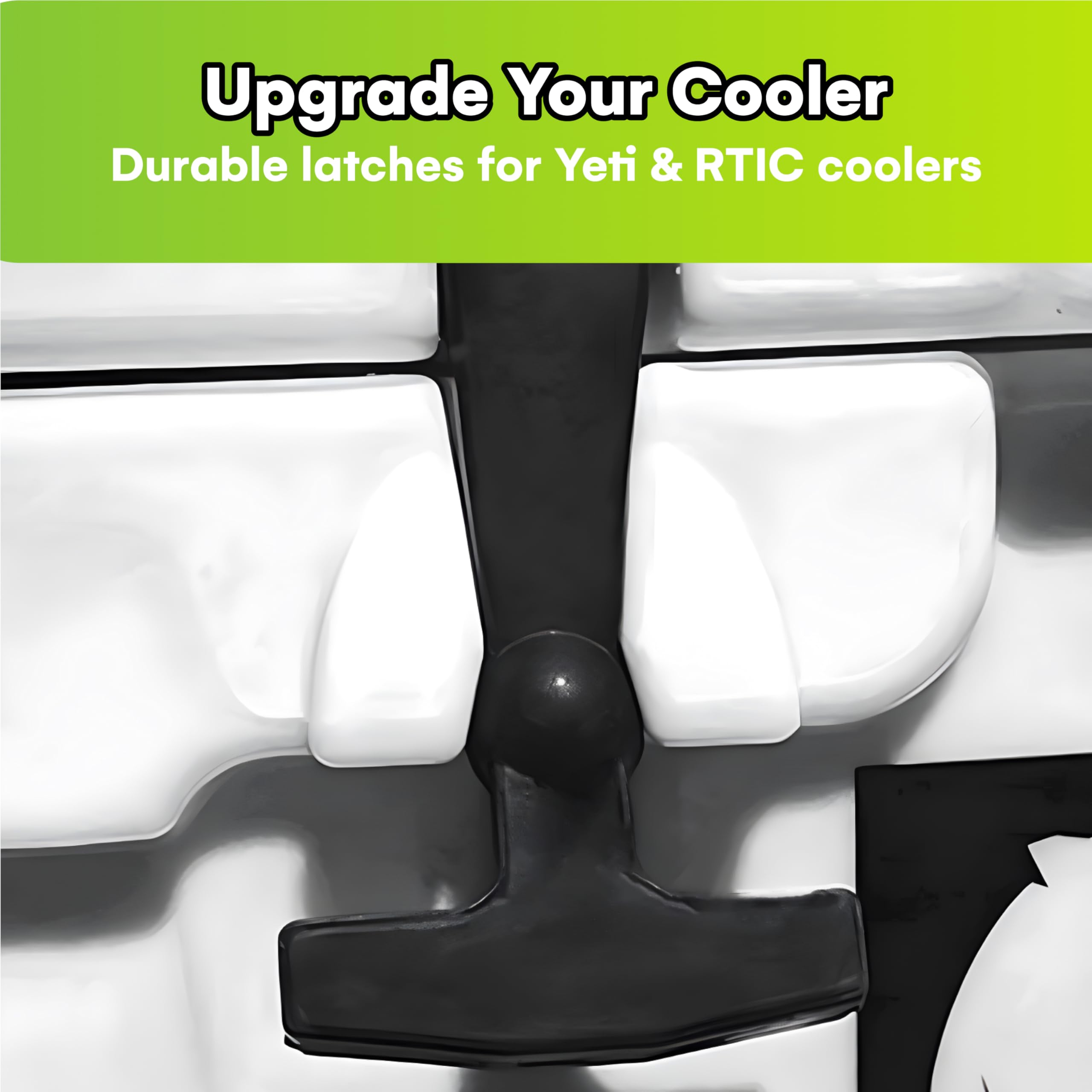 Beast Cooler Accessories 2-Pack Replacement Lid Latches For Yeti And Rtic - Black Rubber, Cooler Latches Replacement For Yeti, R