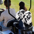 Craftsman Golf Magnetic Iron Head Covers Headcovers White With Black Large No. For Pxg Callaway X Hot Cobra Taylormade