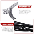 4 Pieces Brake Cable Universal Bike Inner Brake Cable Housing Kit Bicycle Brake Cable Replacement For Mountain And Road Bike Gea