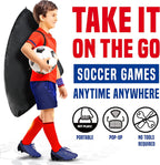 NET PLAYZ Soccer Goals Soccer Net - Kids Pop-up Football Goals for Backyard Practice & Training, Portable 4 x 3, Black (NOS274