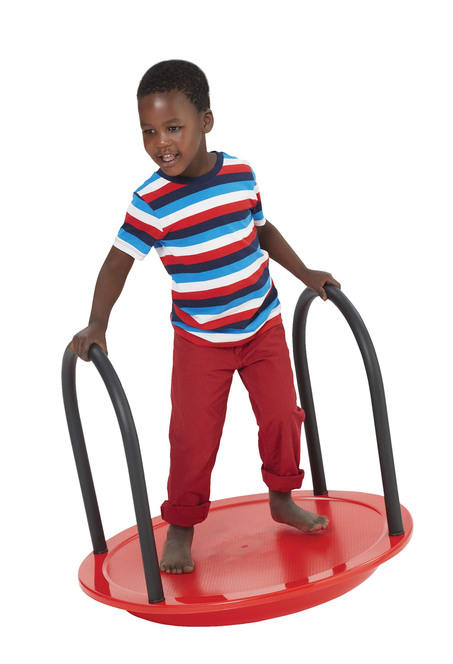 Gonge Round Seesaw, Red, 29.92'' X 29.92'' X 5.51''/23.6''