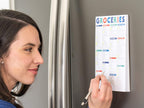 Sweetzer  Orange Fastcheck Grocery List Magnet Pad For Fridge 6X9A Magnetic Notepad With Printed Shopping List Items And Blank G
